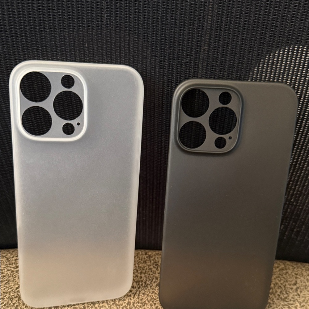 Sleek Black and Silver Phone Cases